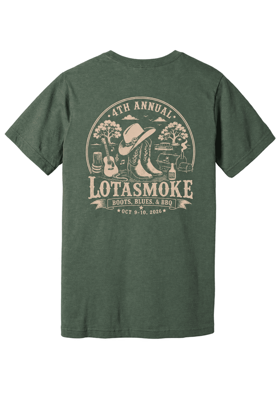 Lotasmoke 2026 t-shirt, back design